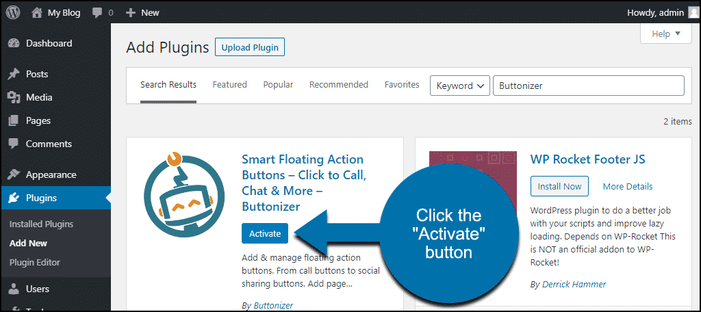 Hướng dẫn cài đặt nút Call to Action dùng plugin Buttonizer