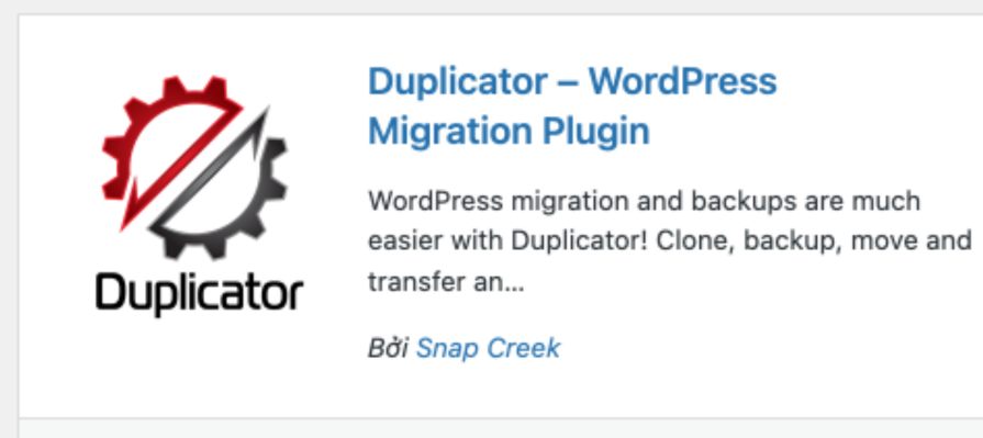 Hướng Dẫn Backup Dữ Liệu Website Bằng Plugins Duplicator
