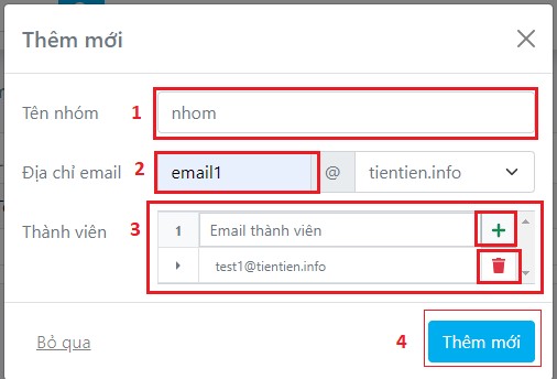 Sử dụng Email Server