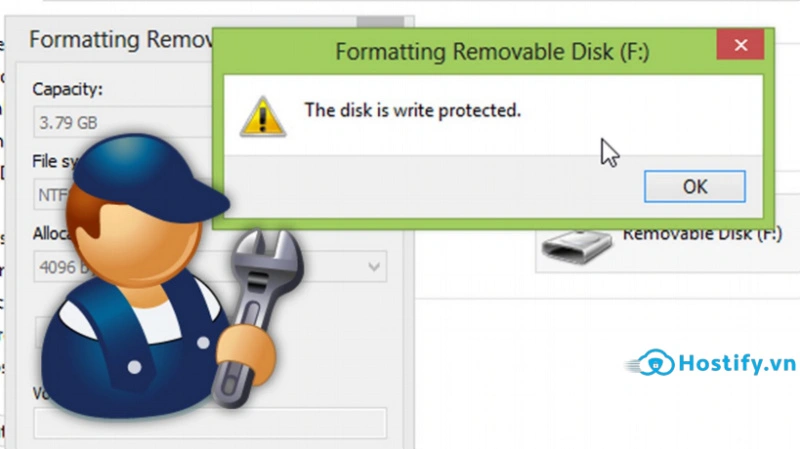 Lỗi the disk is write protected là gì?5 Cách khắc phục lỗi nhanh