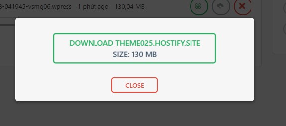 Upload source thông qua Plugin All-in-One WP Migration
