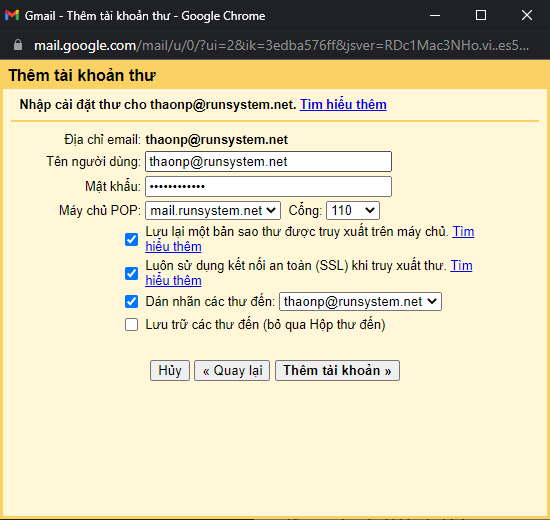 Cách tích hợp mail công ty vào gmail đơn giản nhất
