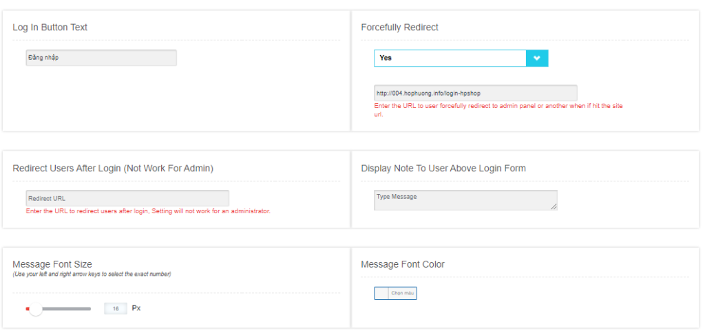 Tùy chỉnh trang đăng nhập WordPress Admin với plugin Admin Custom Login - Thiết lập form đăng nhập 4