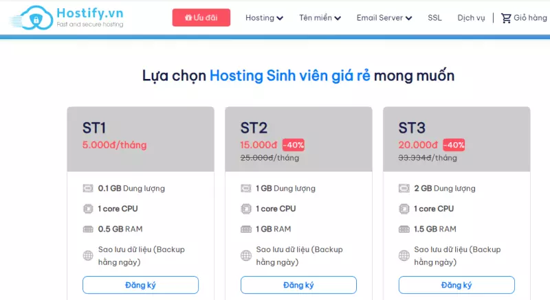 mua hosting giá rẻ tại Hostify.vn