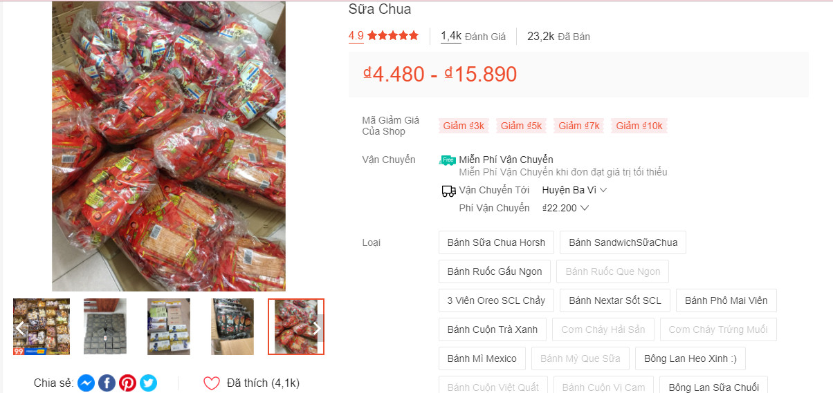 Top 10 shop bán đồ ăn vặt online uy tín trên Shopee 4