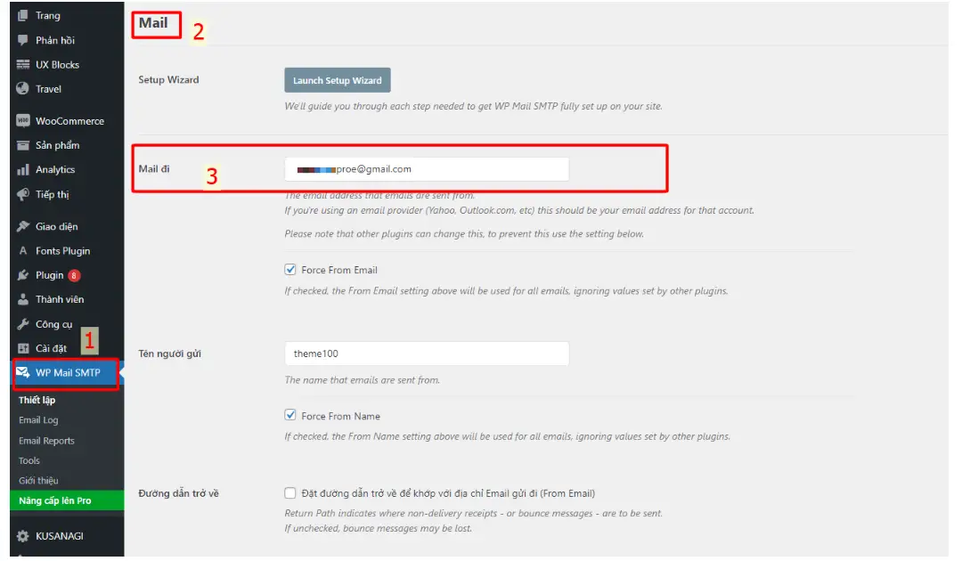 Thiết lập email SMTP trong WordPress