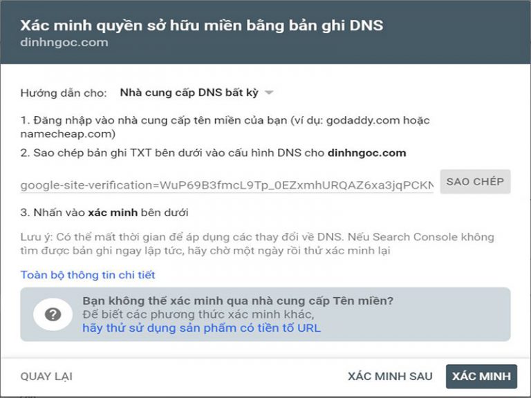 Xác thực tên miền